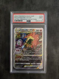 2022 POKEMON BLACK STAR PROMO CHARIZARD UPC CHARIZARD VSTAR PSA 9 - Image 1