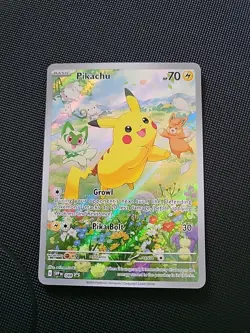 Pokemon TCG SVP088 Pikachu Black Star Promo Full Art Holo Card - Near Mint - Image 1