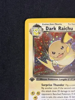 Dark Raichu 83/82 1st edition Team Rocket Pokemon Card - Image 2