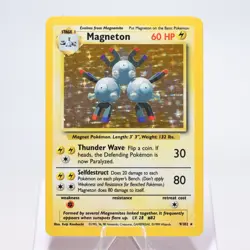 Pokemon TCG - Magneton 9/102 Base Set Holo Rare WOTC - NM - Image 2