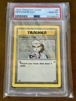 5 PSA Base Set Pokemon Cards - Professor Oak/Item Finder/Lass/Super Potion/ Plus - Image 2