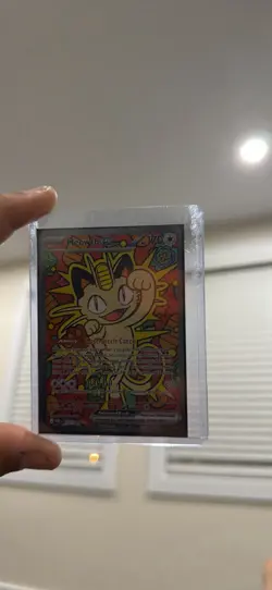 Pokemon Meowth EX Full Art Holo Card 121/088 Basic Cat 170 HP English - Image 1