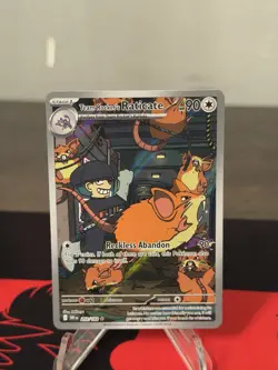 Pokemon TCG Team Rockets Raticate Card 202/182 Destined Rivals - Image 1
