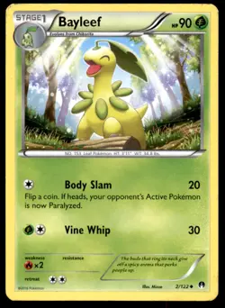 Bayleef 2/122 Uncommon BREAKpoint Pokemon Moderately Played - Image 1