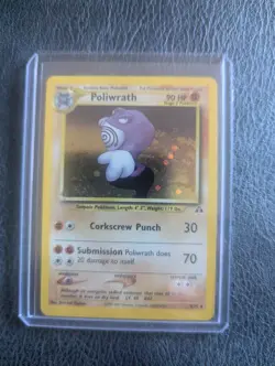 2001 Poliwrath 9/75 Neo Discovery Holo-NM VINTAGE Pokemon TCG - Image 1