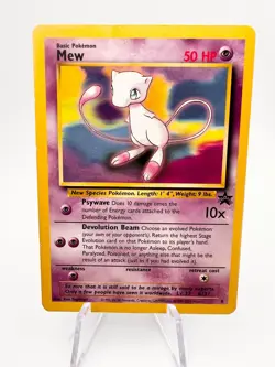 Mew 8 2000 Wizards Pokemon Black Star Promo MP/LP - Image 1