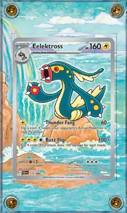 Eelektross 115/086 Sv: Black Bolt Pokemon Extended Art Display Case - Image 1