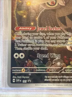 Pokemon Noctowl SVP 141 Stellar Crown Full Art Holo Black Star Promo NM - Image 2