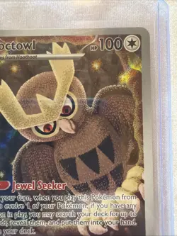 Pokemon Noctowl SVP 141 Stellar Crown Full Art Holo Black Star Promo NM - Image 4