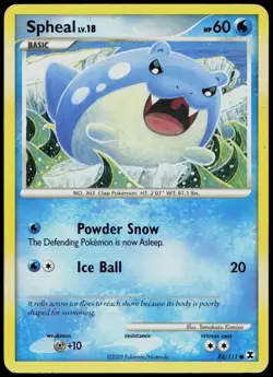 Spheal 82/111 Rising Rivals Non-Holo Pokemon TCG - Image 1