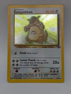 Pokemon TCG Kangaskhan Jungle 5/64 Holo Unlimited Holo Rare - Image 1
