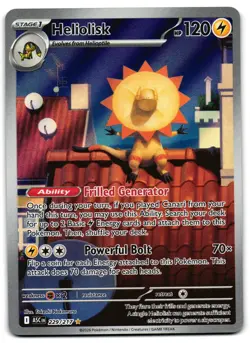 Heliolisk 229/217 - 🌊 Ascended Heroes Illustration Rare Pokemon TCG 🖤 - M/LP - Image 1