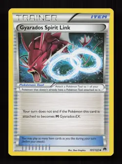 Gyarados Spirit Link 101/122 Uncommon BREAKpoint Pokemon Near Mint - Image 1