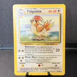 Pokemon TCG Pidgeotto 022/102 Base Set Regular Unlimited WOTC VTG MP - Image 1