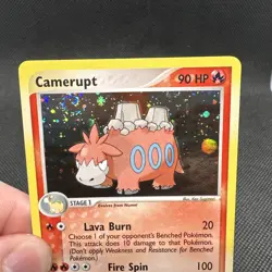Camerupt - 4/109 Pokemon Ruby and Sapphire - Holo LP With Swirl - Image 2