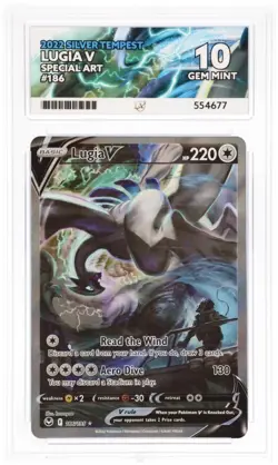Lugia V 186/195 Silver Tempest Alt Art Pokemon TCG - Ace 10 Gem Mint - Image 1
