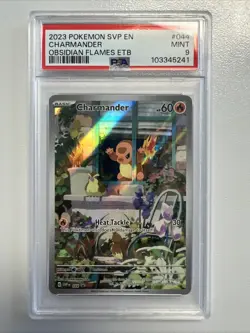 Pokemon Charmander 044 SVP Scarlet & Violet Promo Holo PSA 9 English 2023 - Image 1