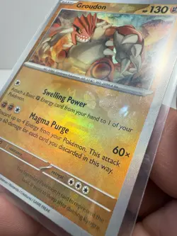 Groudon (Master Ball Pattern) Holo Prismatic Evolutions Rare 049/131 Pokemon TCG - Image 2