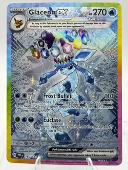Pokemon TCG Glaceon Ex 150/131 SIR Prismatic Evolutions LP - Image 1