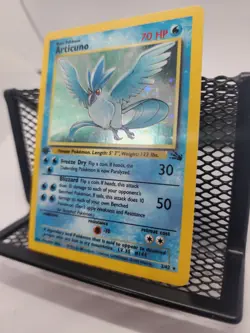 Pokemon TCG Fossil Set Articuno 2/62 Rare Holo 1st Edition - Image 2