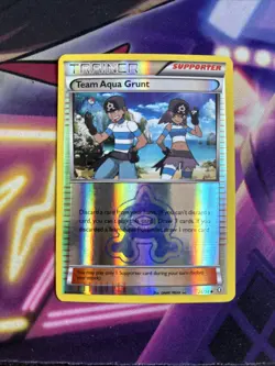 Team Aqua Grunt Double Crisis 26/34 LP Reverse Foil Pokemon - Image 1