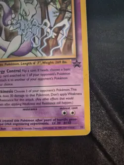 Pokemon Mewtwo 12/53 Wotc Promo Regular - Image 4