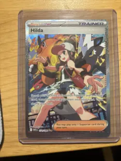 Pokemon TCG Hilda Trainer White Flare Holo Full Art SV 171/086 - Image 2