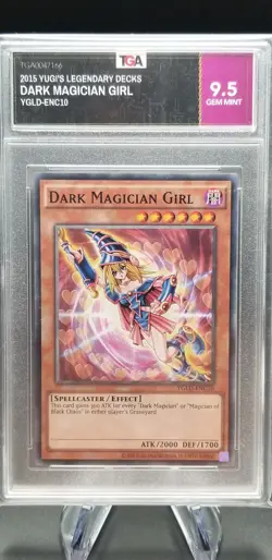 Dark Magician Girl YGLD-ENC10 YuGiOh Yugi's Legendary Decks - GRADE 9.5 GEM MINT - Image 2