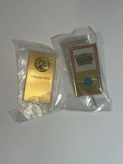 Pokemon 2001 League Johto Mineral Gym Badge Pin Sealed Vintage - Image 1