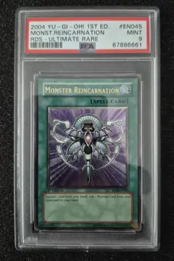 PSA 9 Monster Reincarnation Ultimate 1st Edition RDS-EN045 Rise Destiny Yugioh - Image 1