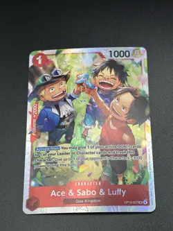 Ace & Sabo & Luffy OP13-007 Carrying On His Will Foil - Image 1