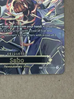 Sabo SP OP07-118 SEC | One Piece TCG | Carrying On His Will | English | NM - Image 5