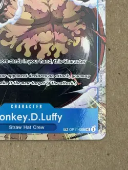 Monkey.D.Luffy TR OP11-058 |Carrying On His Will Foil | One Piece TCG | English - Image 5