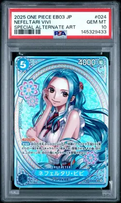 Nefeltari Vivi (JP) - One Piece: Heroines Edition - EB03-024 - Alt Art - PSA 10 - Image 1