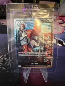 Shanks (2025 PSA Magazine Promo) OP09-001 One Piece Promotion Cards Foil Damaged - Image 1
