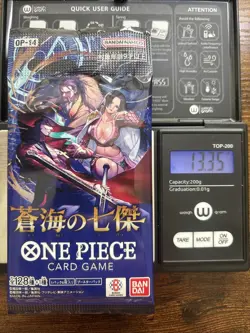 Heavy 13.35g One Piece Sealed The Azure Sea's Seven OP-14 Japanese Booster Pack - Image 1