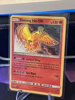 Shining Ho-Oh SM70 Promo Card Near Mint NM Condition Pokemon TCG Card - Image 1