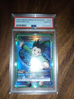 Gon Freecss 2024 Union Arena - Hunter x Hunter -SR - #078 - PSA 10 - Image 1