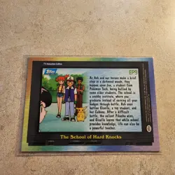 1999 Topps Pokemon Holo Foil EP9 The School of Hard Knocks Blue Logo - Image 2