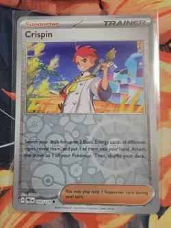 Pokemon TCG Crispin 105/131 - Prismatic Evolutions Reverse Holo - NM - Image 1