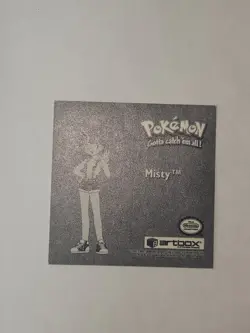 Misty Artbox Pokemon Stickers Series 1 Prizm #Pr38 1999 - Image 4