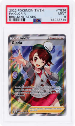 2022 Pokemon Sword and Shield Brilliant Stars Trainers Gallery Gloria PSA 9 - Image 1