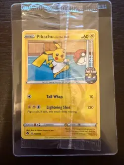 Pikachu On The Ball 001/005 - Pokemon FA Futsal UK Exclusive Promo Card - SEALED - Image 1