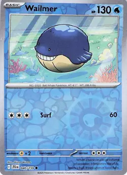 Wailmer 040/159 - Common Non-Holo - Pokemon TCG Card - Image 1