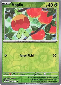Pokemon TCG Applin 009/131 Common Trading Card Near Mint - Image 1