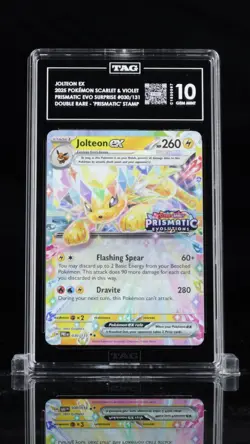 PSA 10 Jolteon ex 030/131 Ultra Rare Prismatic Evolutions Pokemon Card - Image 1