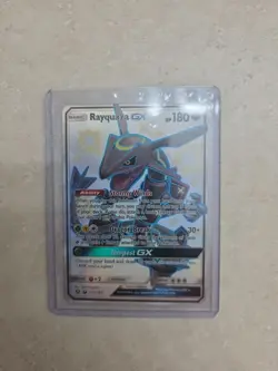 Shiny Rayquaza GX 177a/168 Hidden Fates Full Art Promo Pokemon Card NM - Image 1