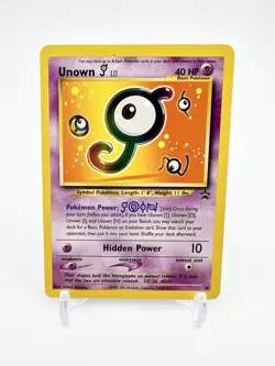 Unown J 38 Wizards Black Star Promos English Pokemon Card TCG - HP/DM - Image 1