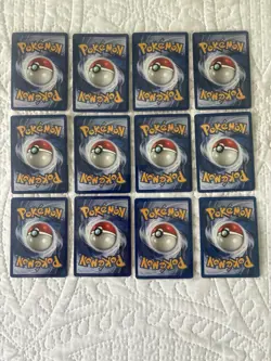 Pokemon Cards Fossil Set 1st Edition & Base Double Colorless Energy (12 Cards) - Image 2