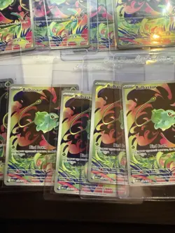 Pokemon Bulbasaur 133/132 9 Card Lot Mint - (Mega Evolution Stamped & No Stamp) - Image 5
